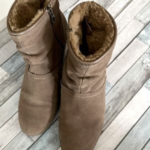 Wedge Ankle Boots with side Zippers, very comfortable. Worn a couple of times.